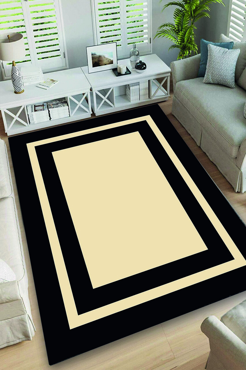 Covor, Black Frame, 120x180 cm, Multicolor - imagine 3